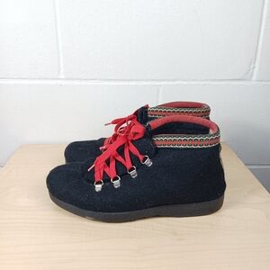 Nye Nesna Womens Lobben Felt Boots Size 38 Handmade Norway‎ Lace Up Nordic